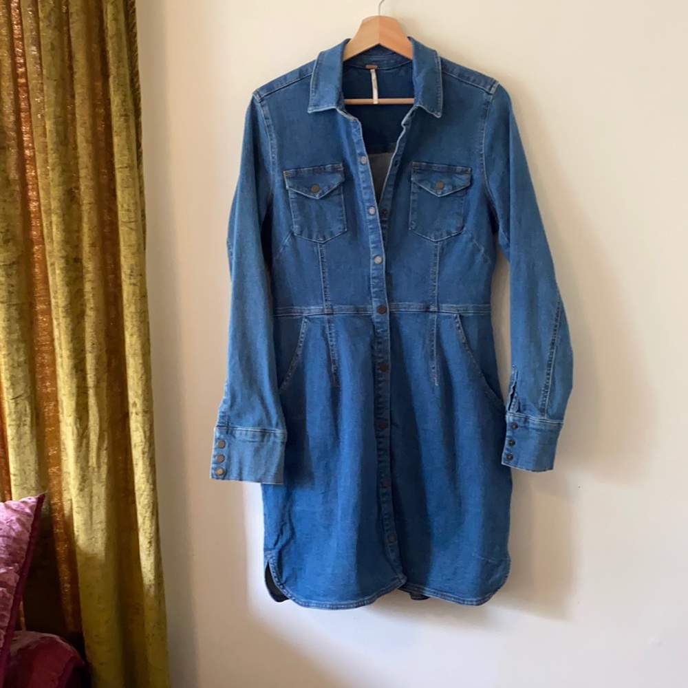 Free People Denim Mini Dress